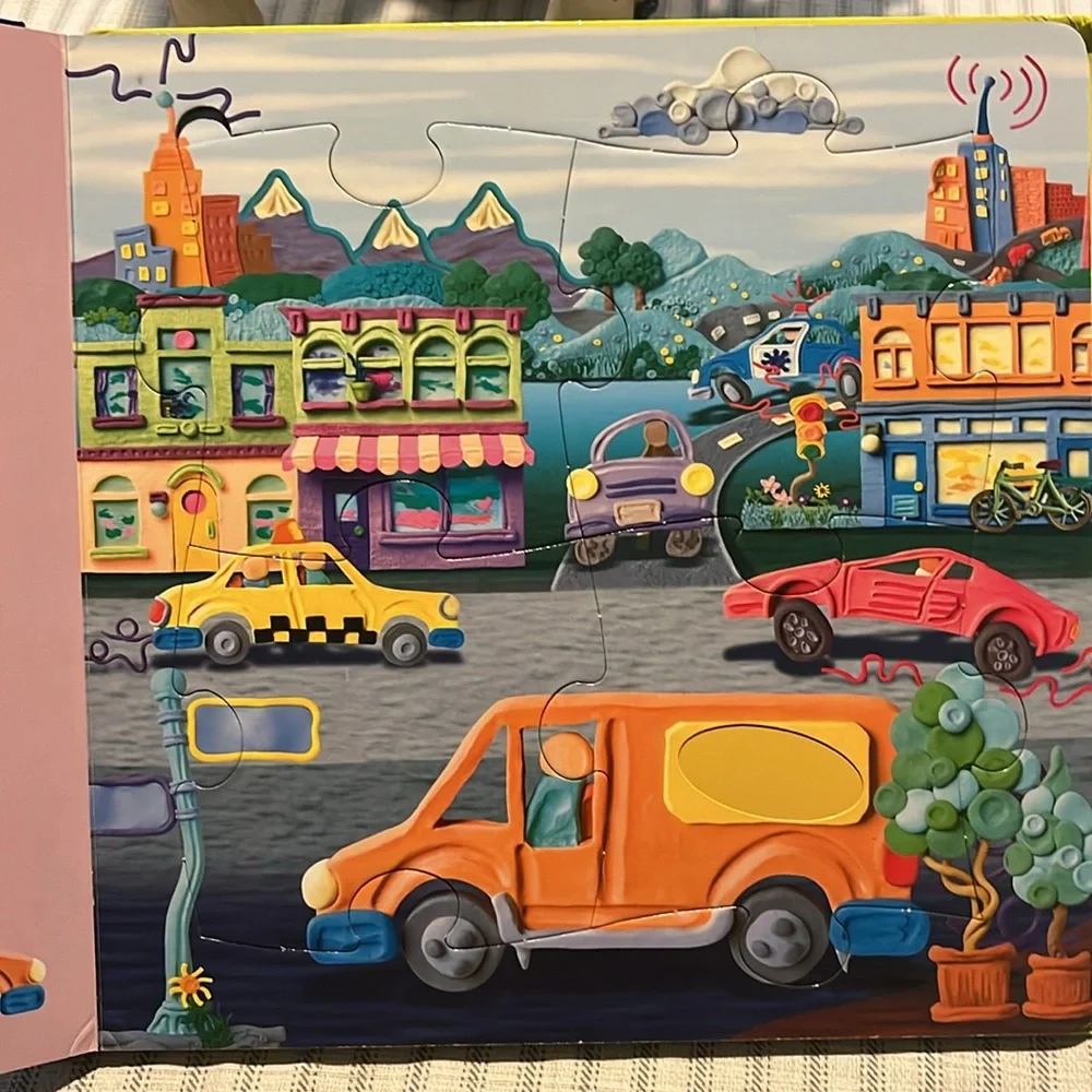 Let's Go Discover Touch & Feel Puzzle Board Book Contains 4 Touch & Feel Puzzles